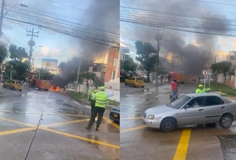 Carro en Fuego