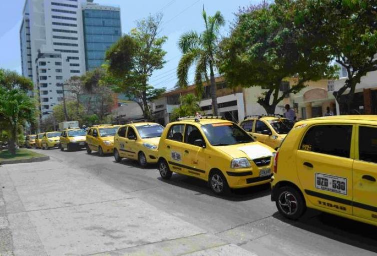Taxis en Barranquilla.