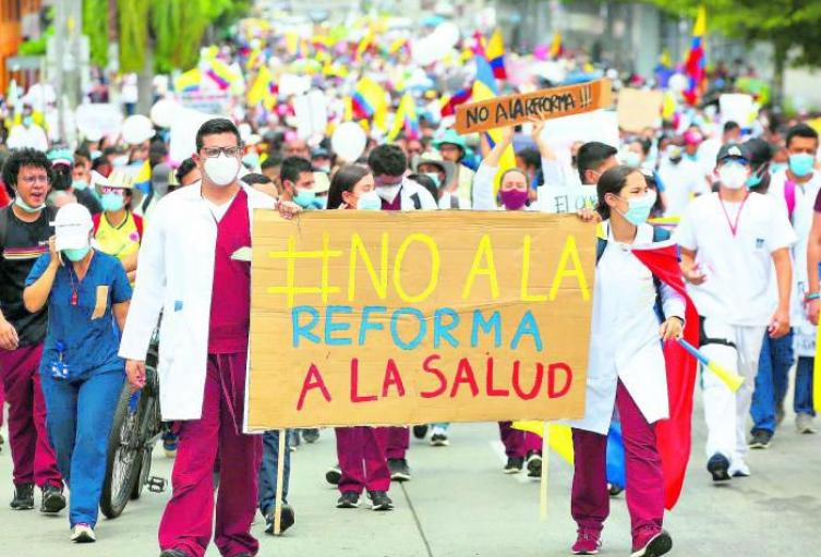 Marcha reforma a salud 