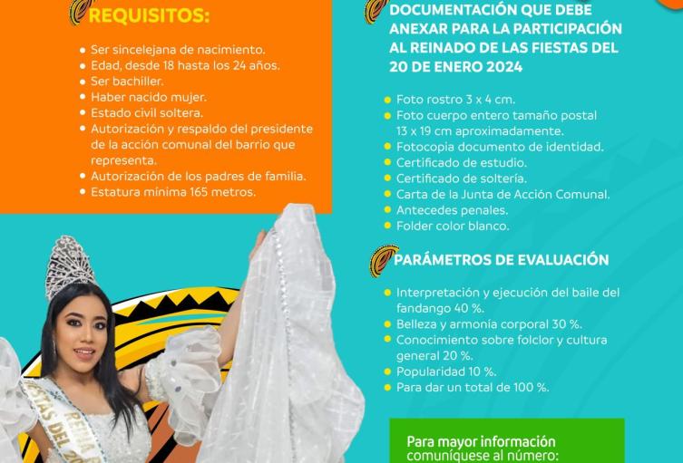 Las candidatas deben tener una estatura mínima 1.65 metros