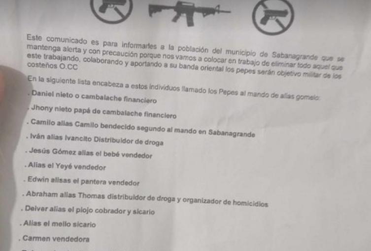 Amenazan a varias personas