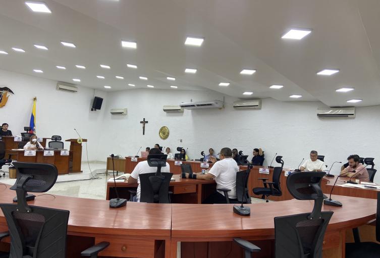Sesión del Concejo de Barranquilla.