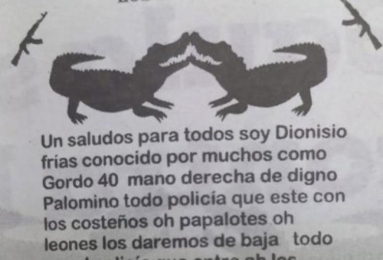 Supuestamente es autoría de Los Pepes