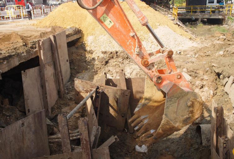 Tubería dañada en Cartagena