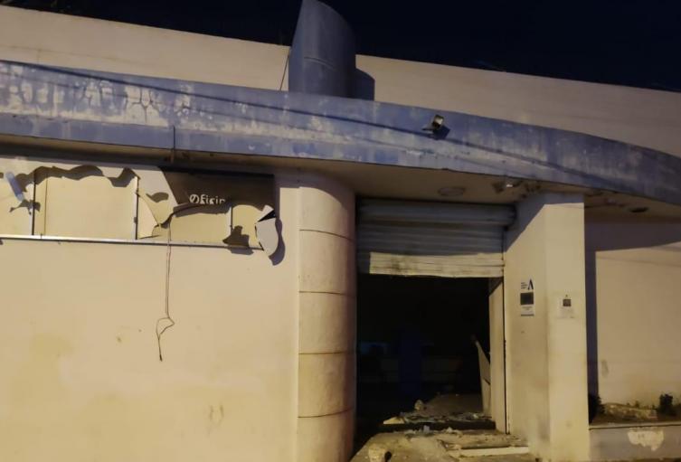 Así quedaron las oficinas de la empresa Air-e en Soledad