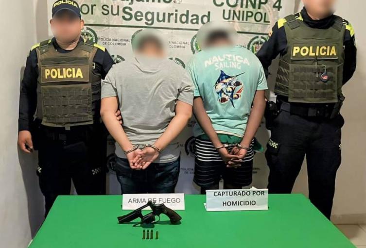 Dos presuntos sicarios fueron capturados en persecución policial