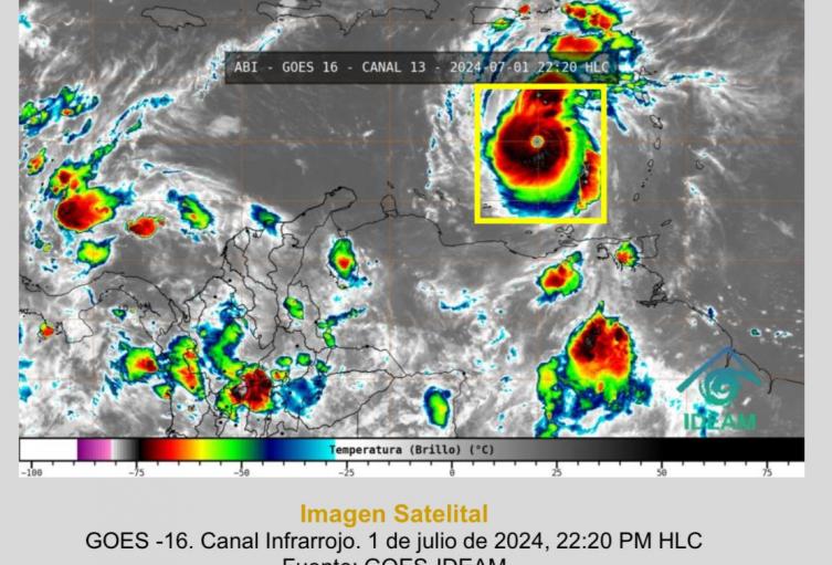 Huracan Beryl pasó a categoría 5 