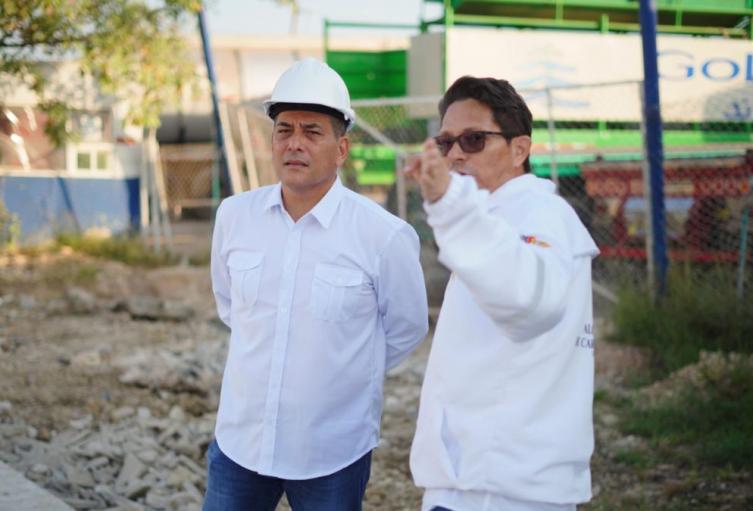 Alcalde de Cartagena y secretario de infraestructura.