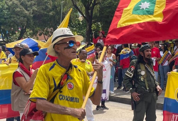 Sindicatos en la Plaza de La Paz