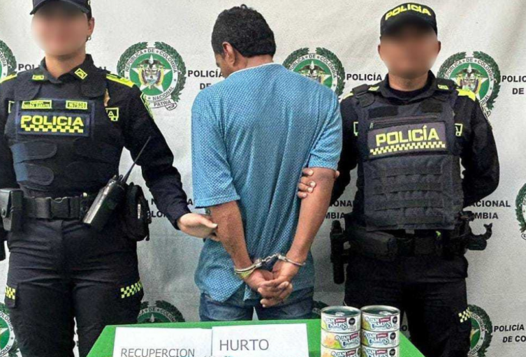 ¡Lo pillaron! La Policia Nacional capturó a alias "El Robertico" por hurto en tiendas de autoservicio