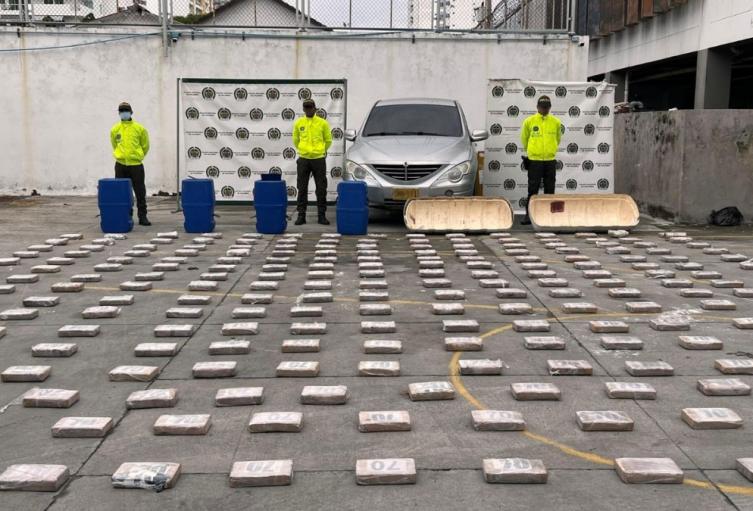 239 kilos de cocaína