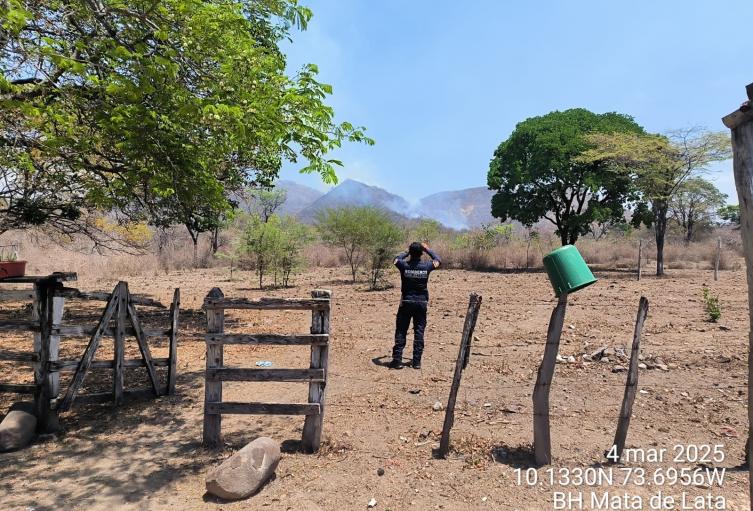 Incendio forestal en Valledupar