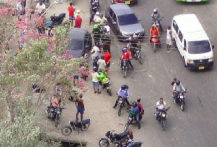 Imagen de la vía en la que tuvieron lugar los hechos violentos