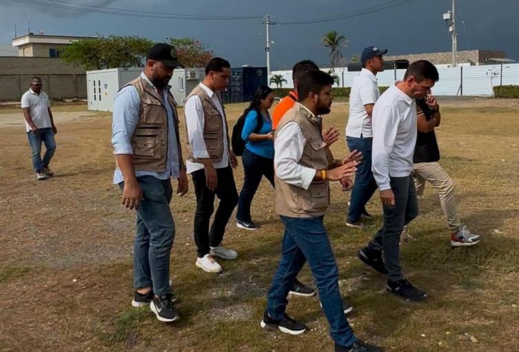 Las autoridades recorrieron el terreno involucrado en las obras
