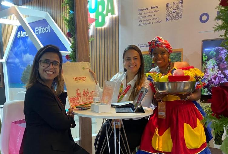 Cartagena participó en importante feria de Turismo de romance de Brasil