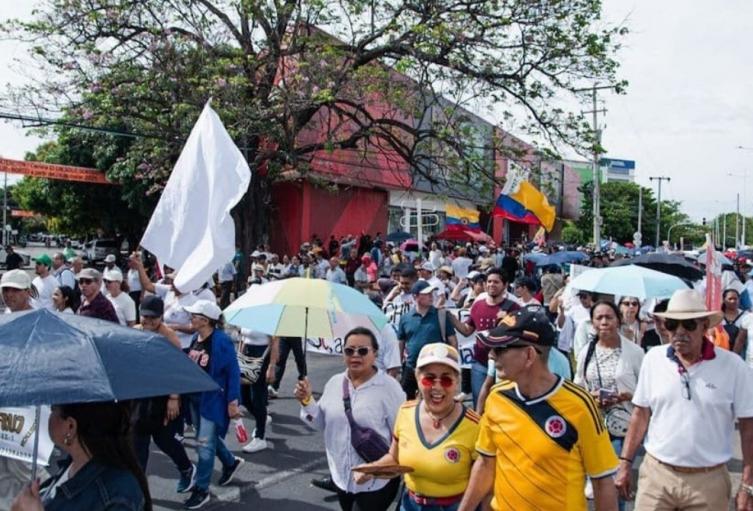 Marchas de Centrales obreras en Valledupar