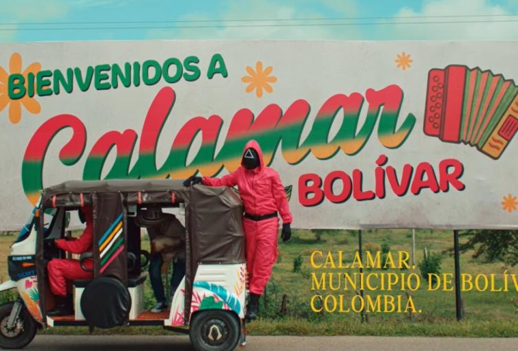 El juego del calamar 3 Netflix graba tráiler en Calamar, Bolívar y causa furor en la costa Caribe