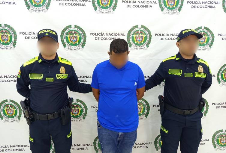 La captura fue realizada por la Sijín
