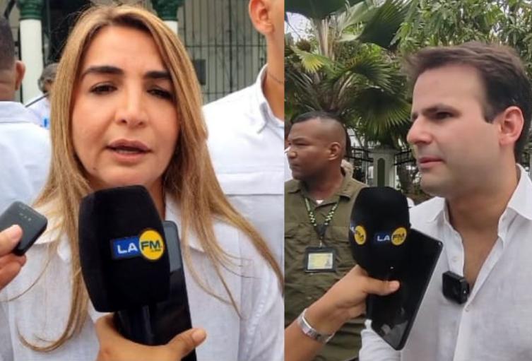 Senadora Nadia Blel y senador Jorge Benedetti