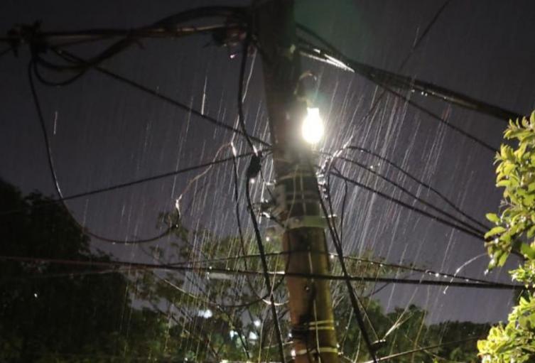 Infraestructura en uno de los barrios de la ciudad