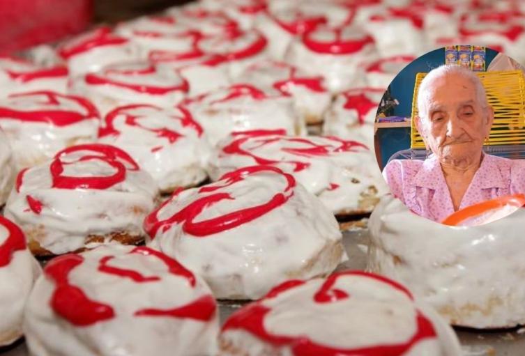 Referencia galletas y fotografía fallecida