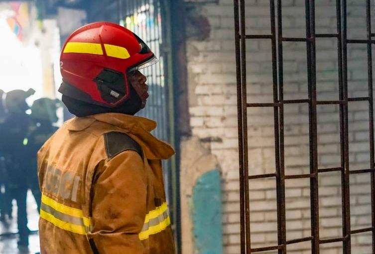 Incendio en el Mercado de Bazurto de Cartagena