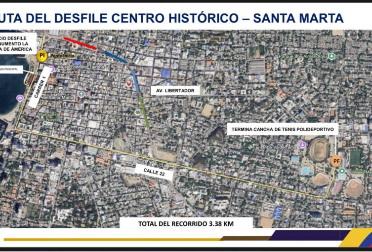 Conozca el recorrido del desfile militar y policial por los 215 años de Independencia de Colombia