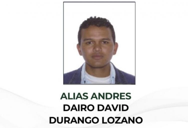 Dairo David Durango Lozano, un hombre de 34 años, oriundo de Montería, quien figuraba en el cartel de los más buscados de esa ciudad.