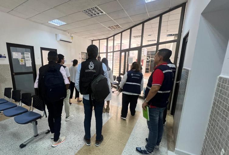 Inspección de la secretaría de Salud de Barranquilla en Medicina Legal.