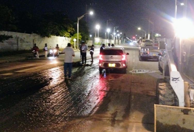 Accidente en vía 40