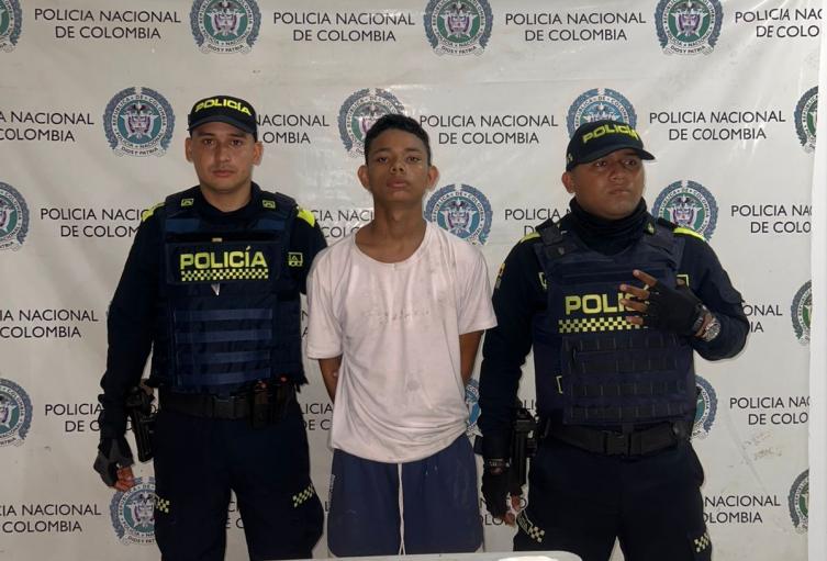 Joven capturado 