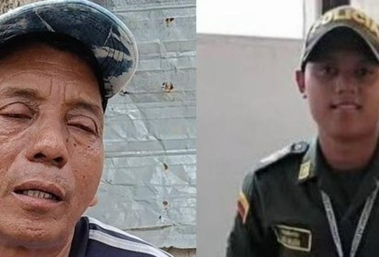 Policía muerto en Antioquia y su padre