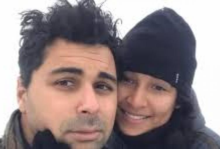 Mailyn Castro y esposo 