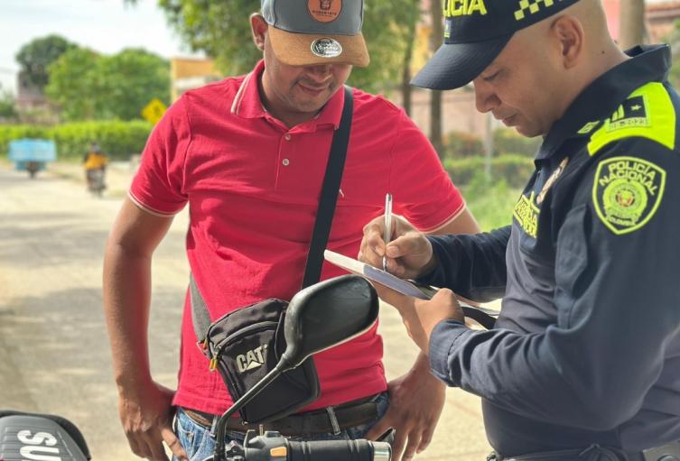 Controles en las calles del departamento