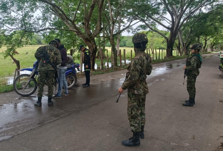 Tropas del Ejército al sur de Bolívar