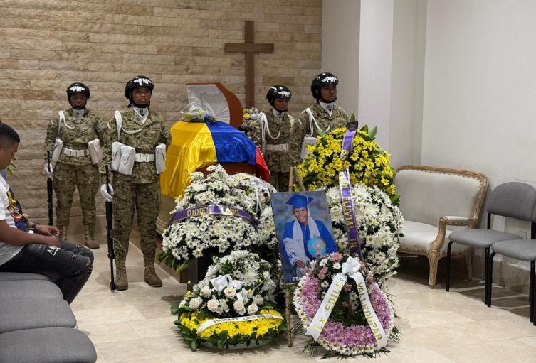 Con honores militares despiden en Valledupar al infante de Marina asesinado en un ataque con drones