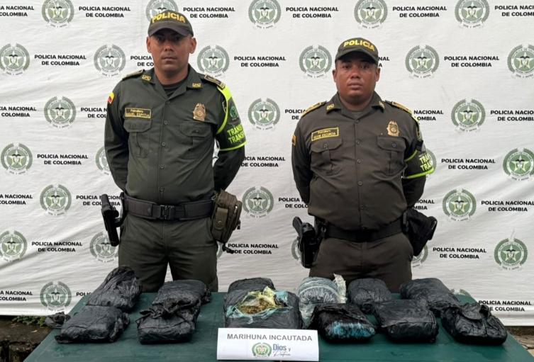 Incautación de Marihuana en las vías de Bolívar