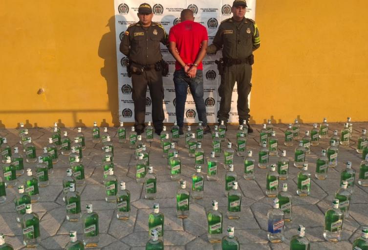 Policía de Bolívar incautó licor de contrabando destinado al Festijazz en Mompox