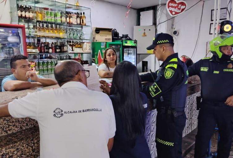 Dispositivos de la Policía en Barranquilla