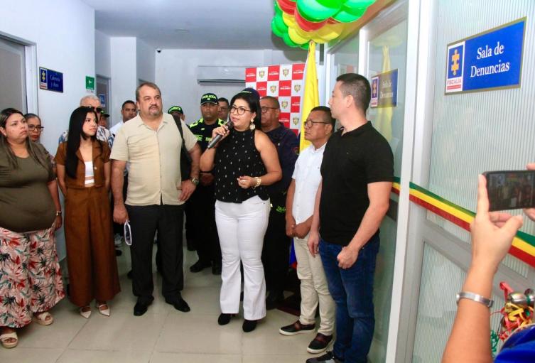Sala de denuncias en Malambo 