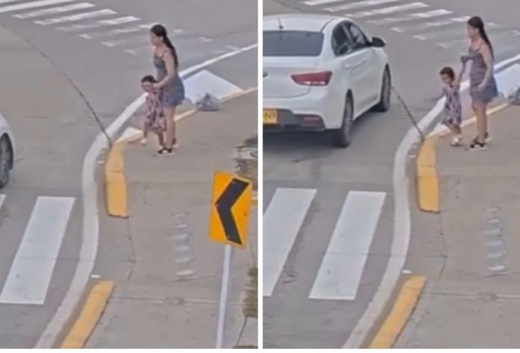 Conductor ignoró semáforo y casi causa accidente en Barranquilla