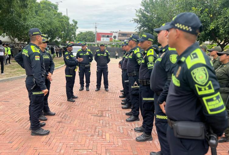 Dispositivo de seguridad Policía de Cartagena