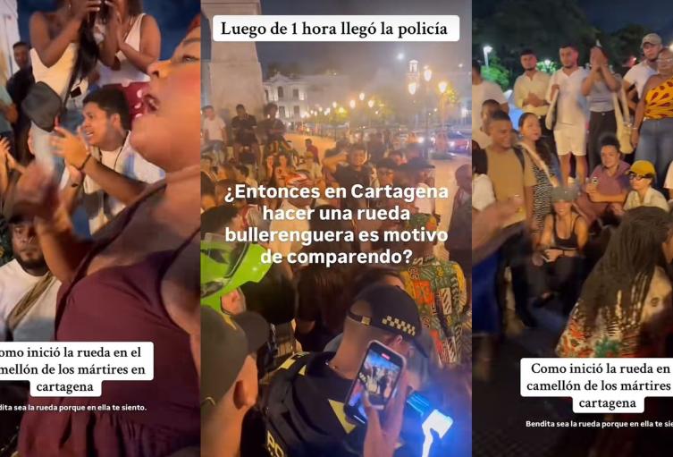 Convocan protesta cultural en Cartagena tras presunto hostigamiento policial y multas en rueda de bullerengue 