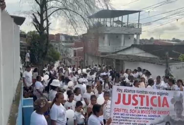 Marcha por justicia Gretel Sofía