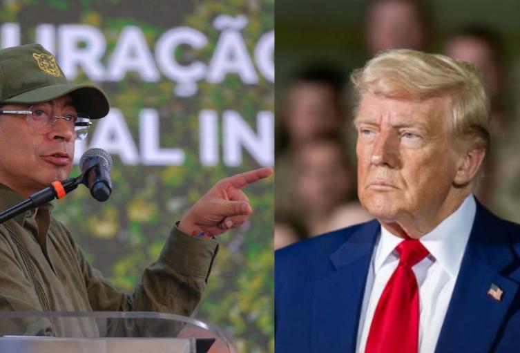 Presidentes Gustavo Petro y Donald Trump. Presidentes Gustavo Petro y Donald Trump.