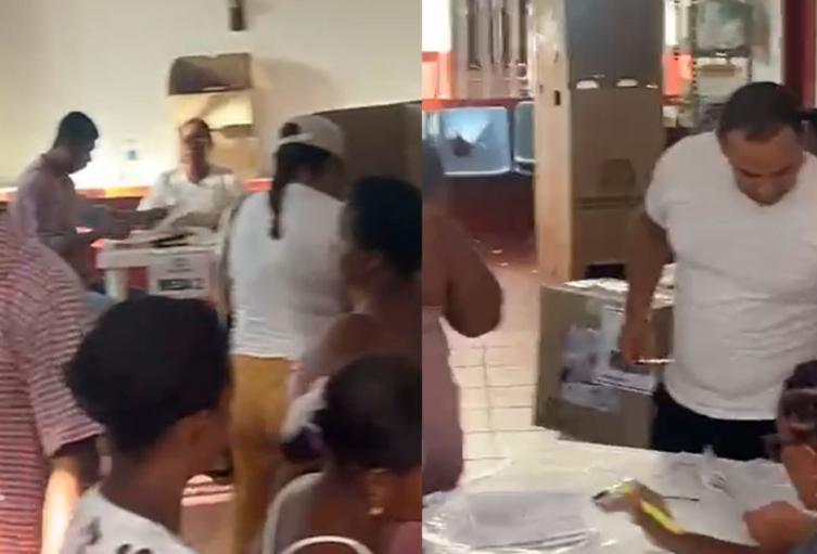 Puesto de votación al sur de la capital de Bolívar