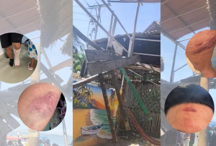 Restaurante en Punta arena colapsó.