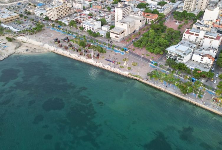 Bahía de Santa Marta vista aérea