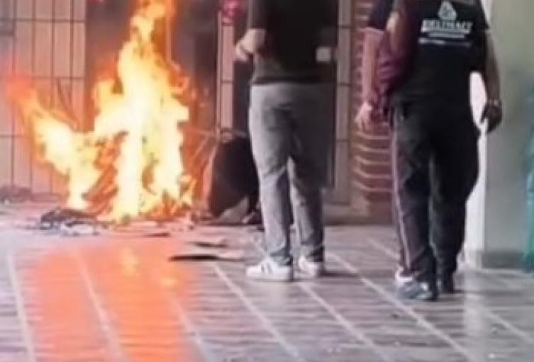 Incendio en oficina de Uniatlántico