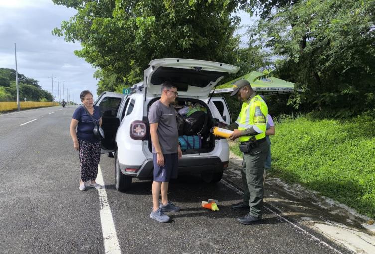 Controles viales en Bolívar 